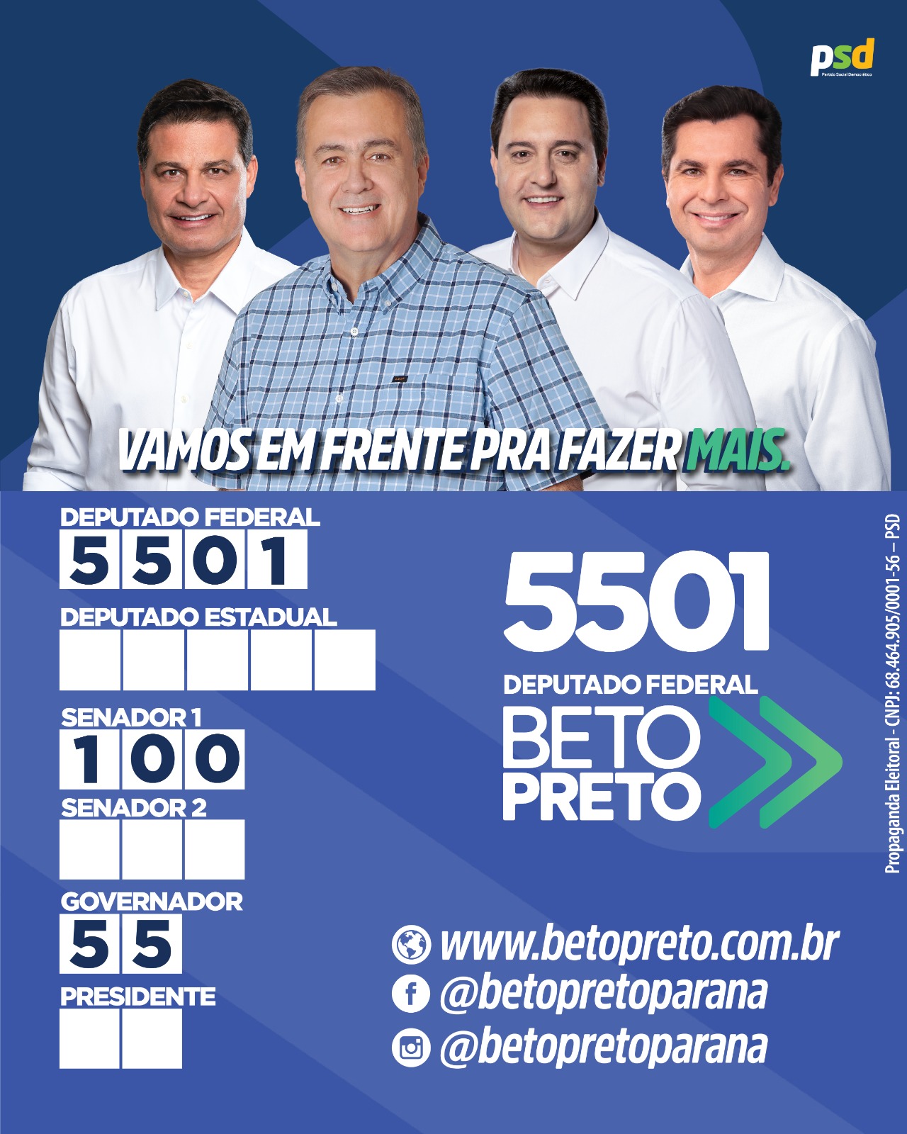 Santinho Digital Beto Preto Alexandre Curi Sandro Alex